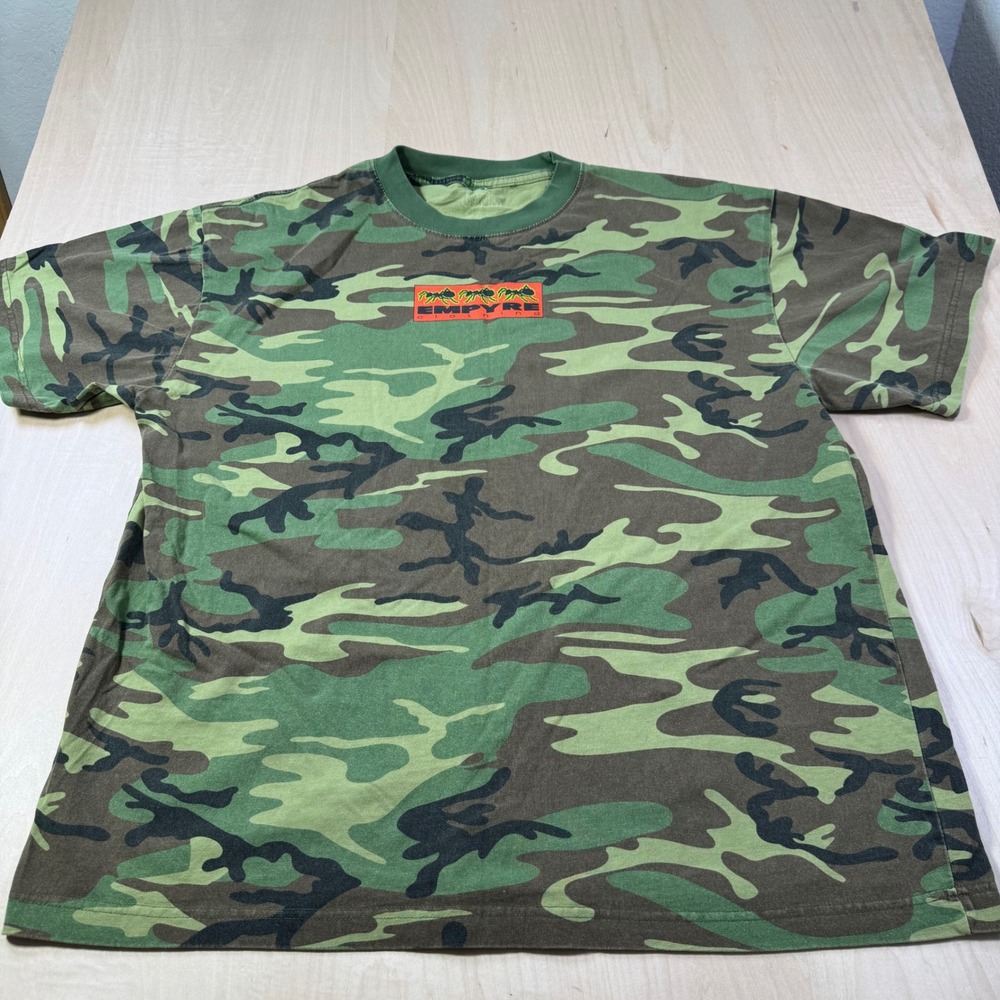 Empyre Camouflage T-Shirt Menswear Graphic Print Top Camo‎ Tee